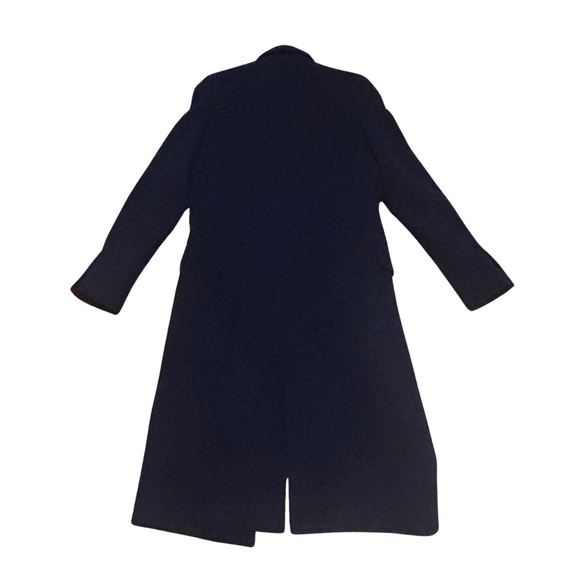🧥✨ Zara Wool-Blend Long Coat | XS | Navy | MSRP $169 - Picture 4 of 7